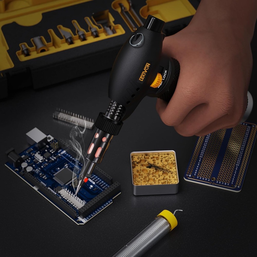 Butane Torch Multi-Function Kit | Premium Self-Igniting Soldering Station LX-771