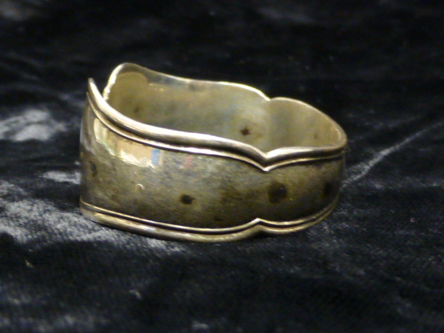 Norwegian 830 Fine Silver Napkin Ring