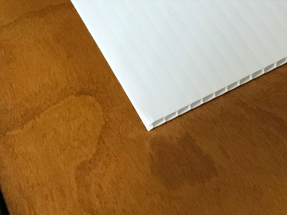 Corrugated Plastic Coroplast 24" x 36" 4mm White Board (50 Sheets)