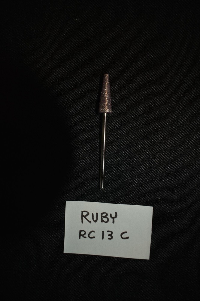 Foredom Bit, RC13C, Ruby Taper Bit, Power Carving, Bur, Carving.
