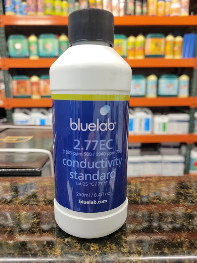 Bluelab 2.77 EC - 250 ml Conductivity Solution for Calibrating ppm @ 500 = 1,385