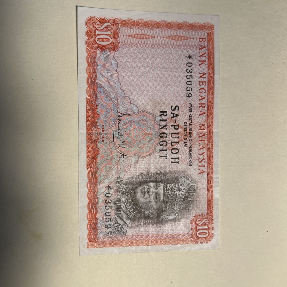 Malaysia 1967-1972 10 Ringgit EF