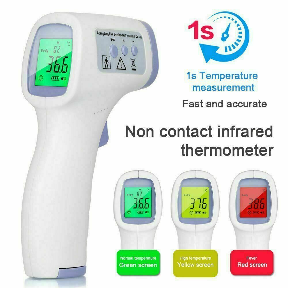 Infrared Forehead Thermometer Digital LCD Non-Contact Temperature Temp Check