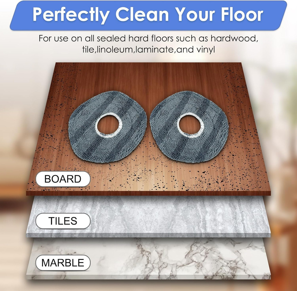 (3 Pack) X10 Pro Omni Replacement Mop Pads Compatible with Eufy X10 Pro Omni Rob