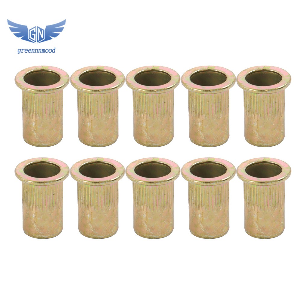 14" Rivet Nut Tool Kit with 70Pcs Rivet Nuts & 7 mandrels Effort-Saving Design