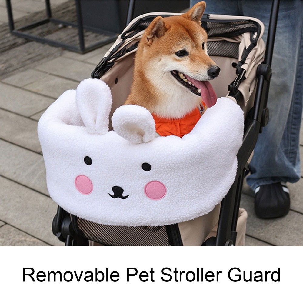 Removable Pet Stroller Cover Comfortable And Warm Stroller Front Section Guard