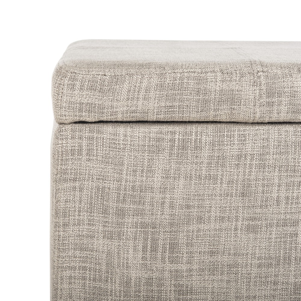 SAFAVIEH Madison Square Ottoman | Stone |