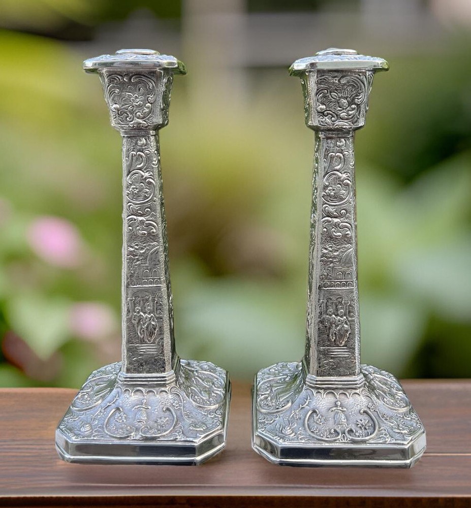 Early 20th Century Silverplate Candlesticks