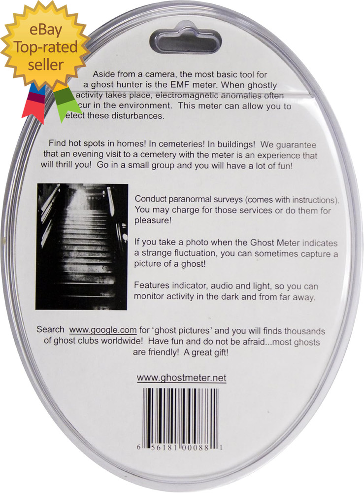 The Ghost Meter EMF Sensor Transparent Battery Powered Tabletop