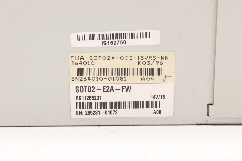 INDRAMAT SATION TERMINAL SOT02-E2A-FW R911265231