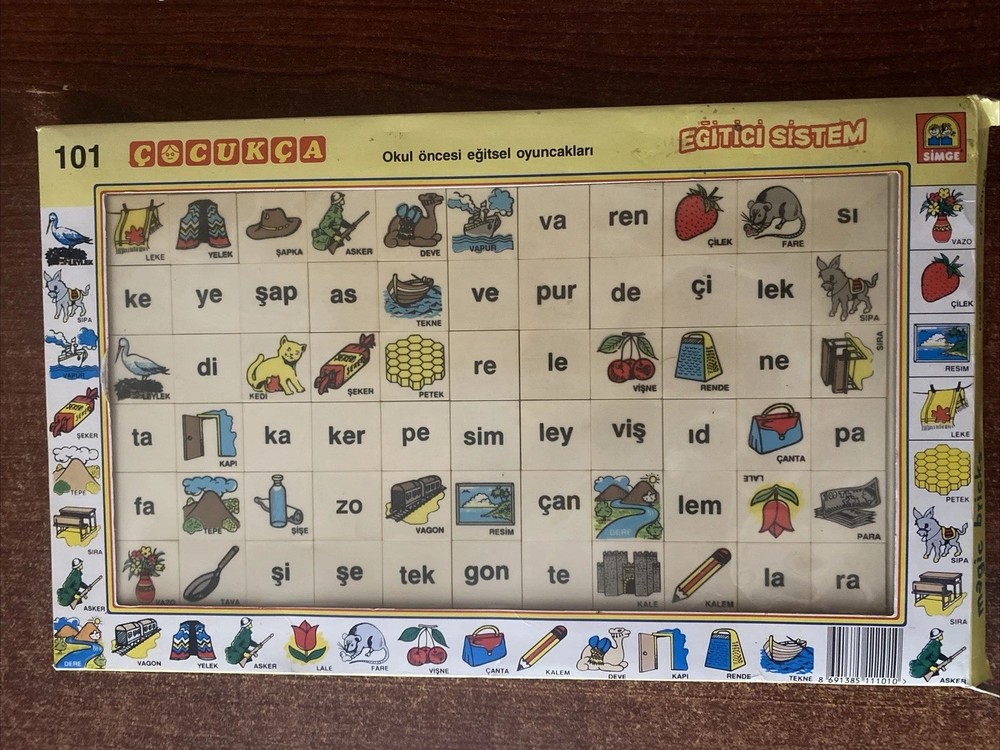 Turkish Magic Bricks Puzzle Educational System Erken Egitim Sistemi
