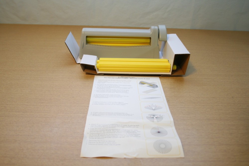 EK Tools Paper Crimper Machine with 2 Small and 2 Large Rollers