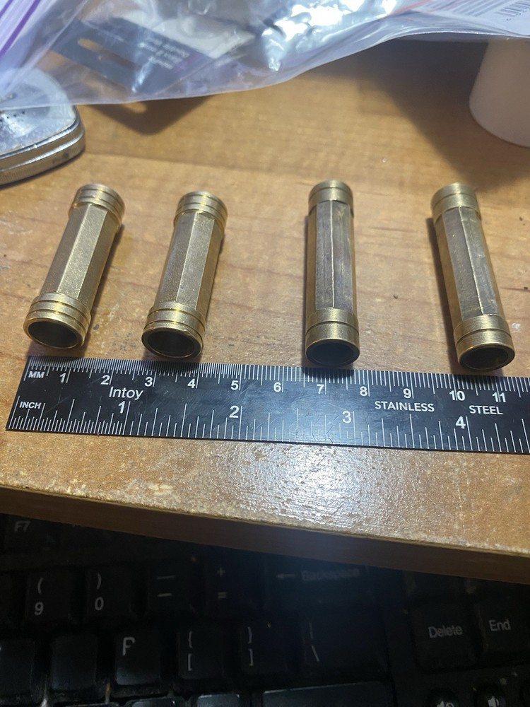 Octagon Brass Thimble Set for Mountain Rifle.