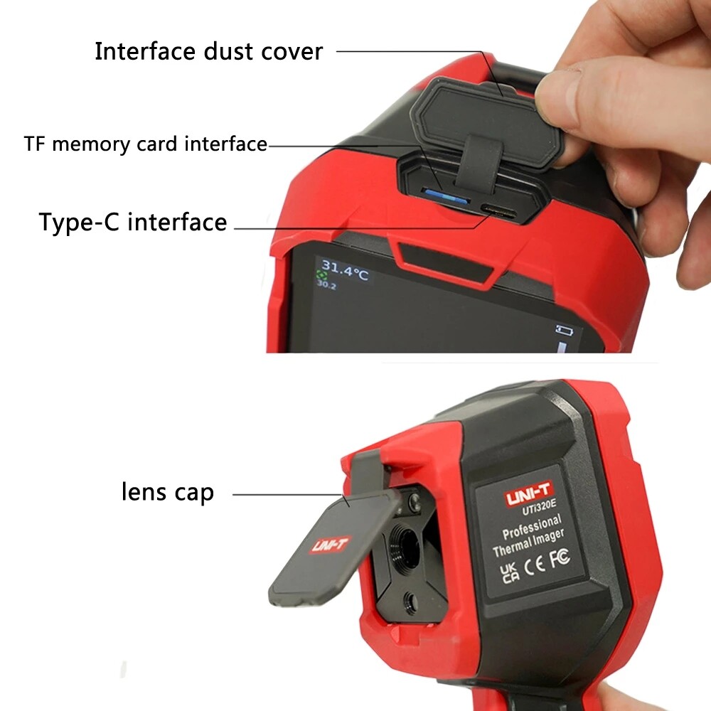 UNI-T UTi320E Infrared Thermal Imager IR Camera PC Software Analyzer WIFI APP