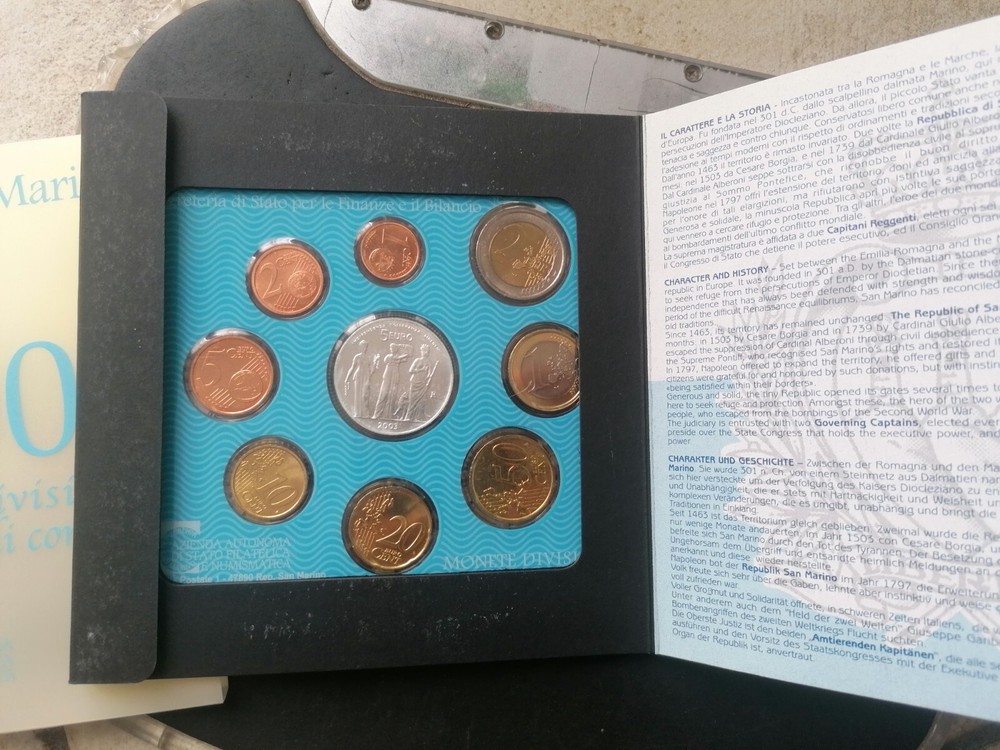 SAN MARINO 2003 DIVISIONAL COINS