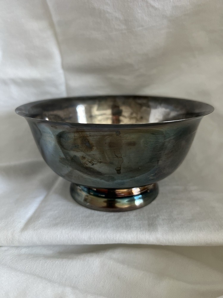 Vintage Kent Silversmiths Silverplate 6” Footed Bowl