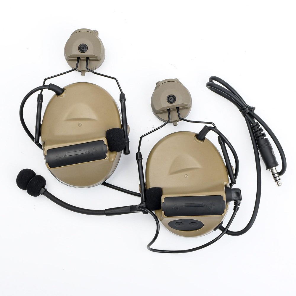 Comta 2 Tactical Headset with Arc Rail Adapter Multi-Angle WZ212-DE, Tan