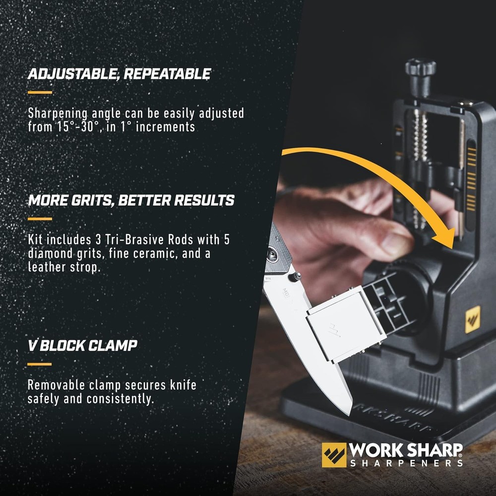 Work Sharp Precision Adjust Elite Set Knife Sharpener value combo bundle with th