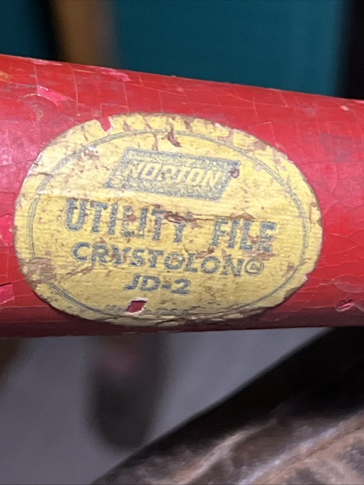 Norton 14" Sharpening File Coarse Red Handle JD-2