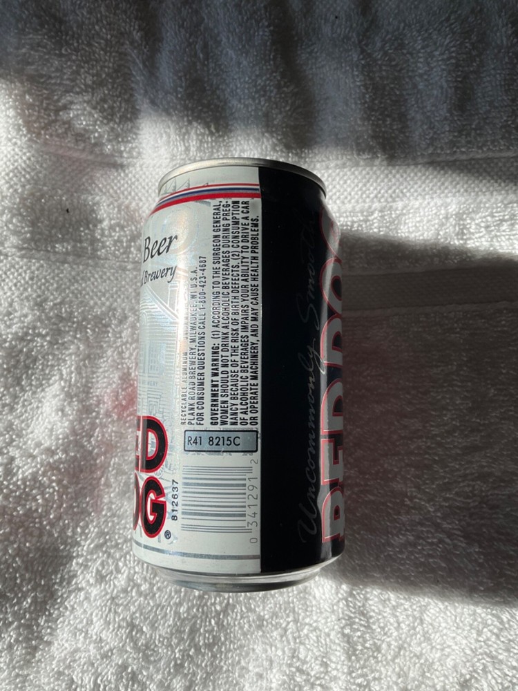 RED DOG EMPTY BEER CAN