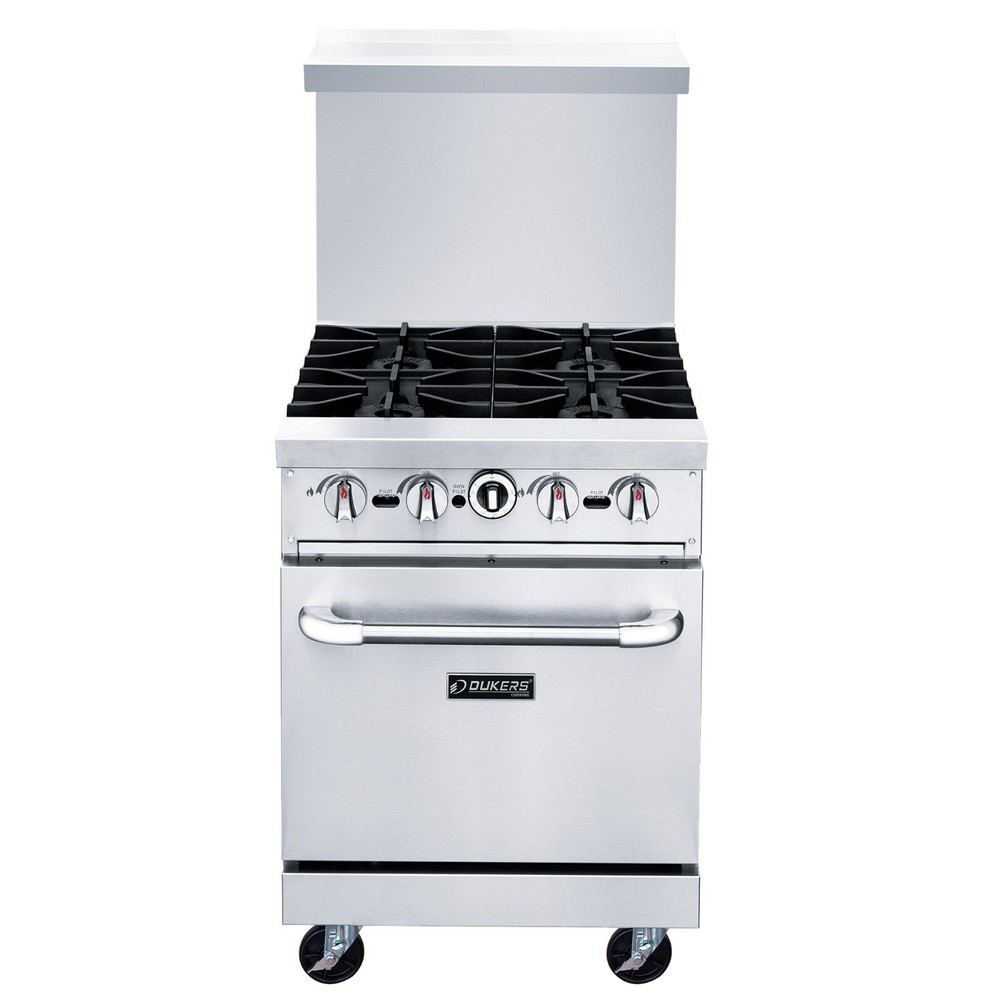 DCR24-4B 24″ Gas Range with Four (4) Open Burners