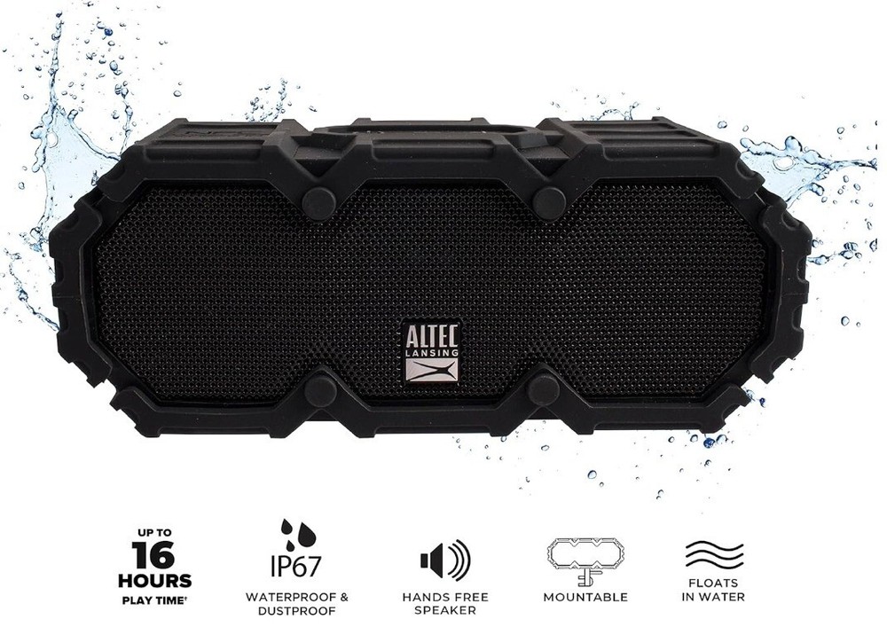 Altec Lansing Lifejacket 2 Rugged Wireless Bluetooth Speaker and Device Charger