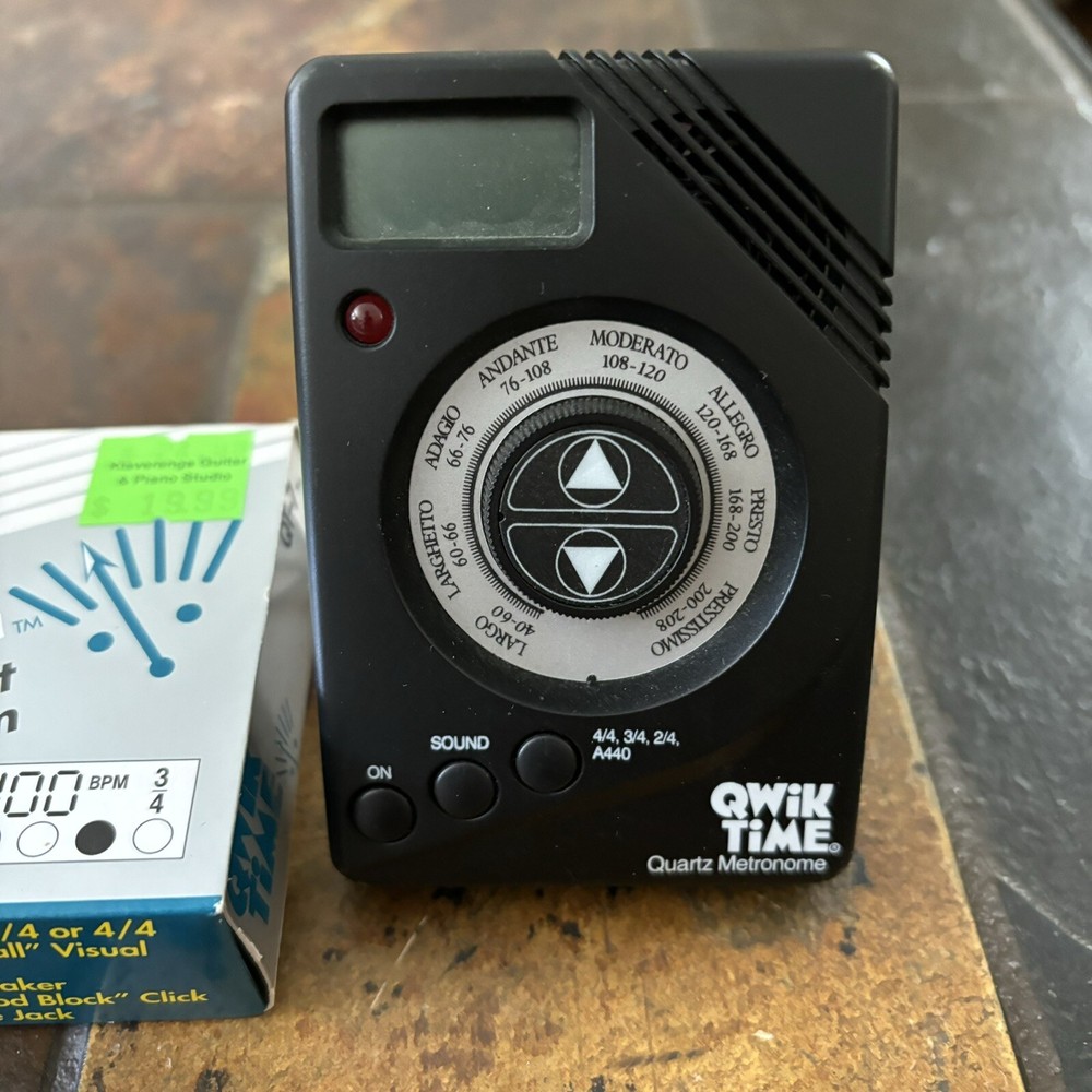 Quartz Qwik Time Metronome Bouncing Ball Display Original Box QT-7