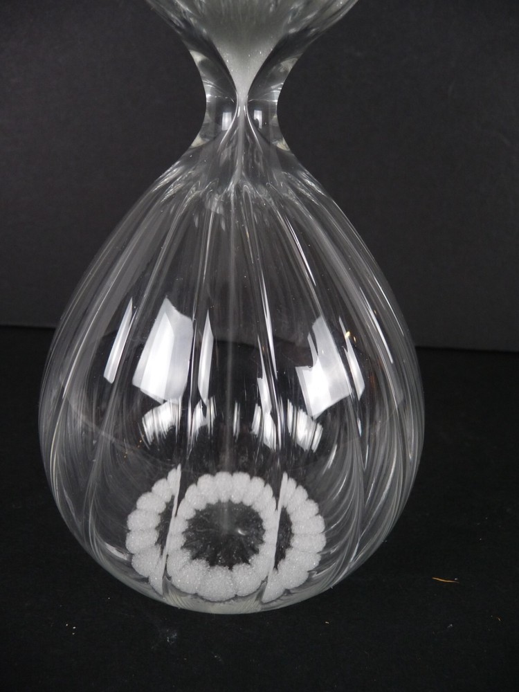Hourglass Sand Timer 30 Minute Fluted Glass Desktop Kitchen 8”