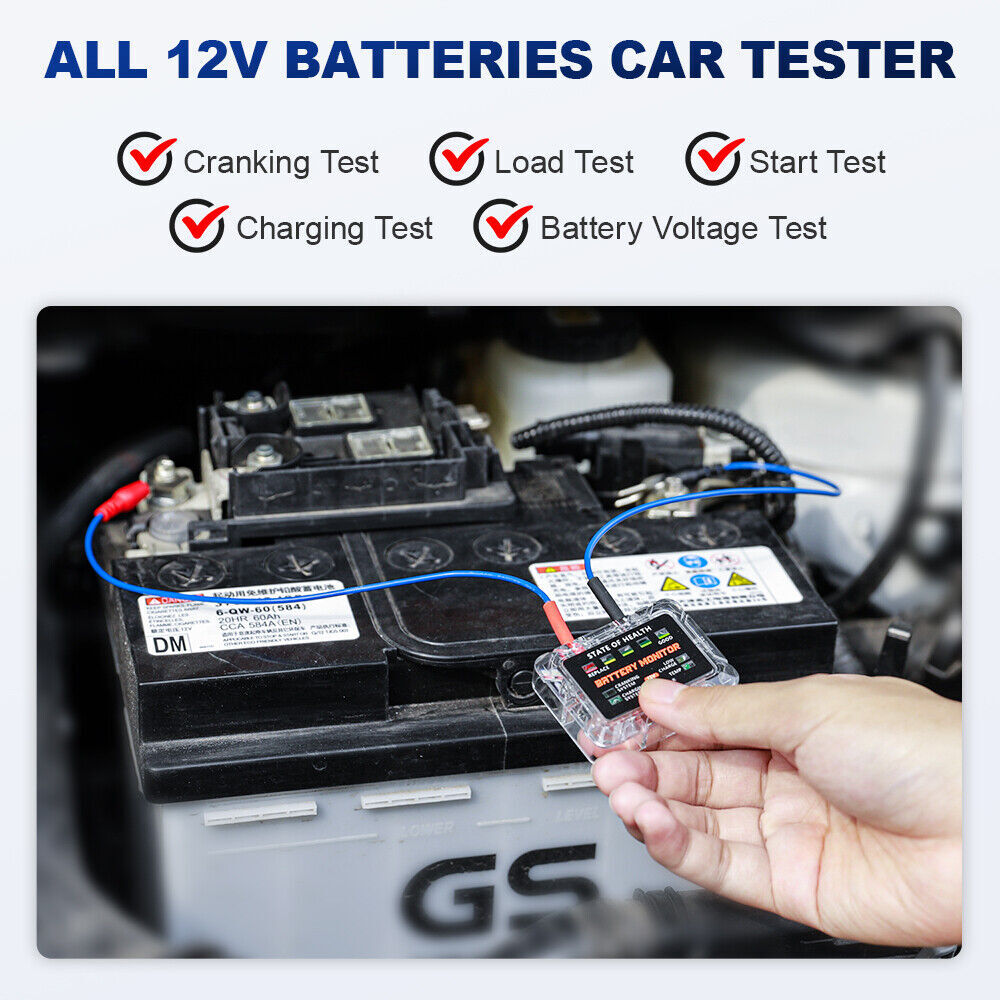 ANCEL BM200 PRO 12V Battery Tester Health Analyzer Tool Battery Charging Start