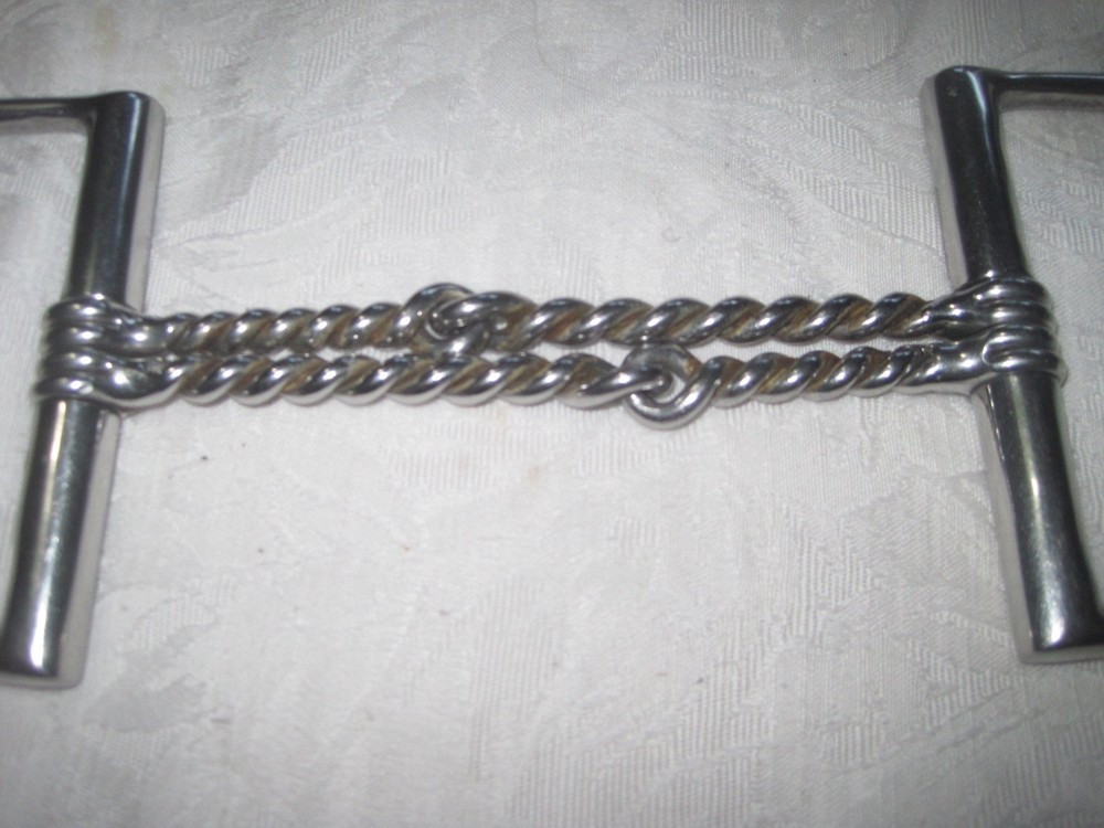 D- Ring Double Twisted Wire Stainless Steel 5'' Bit