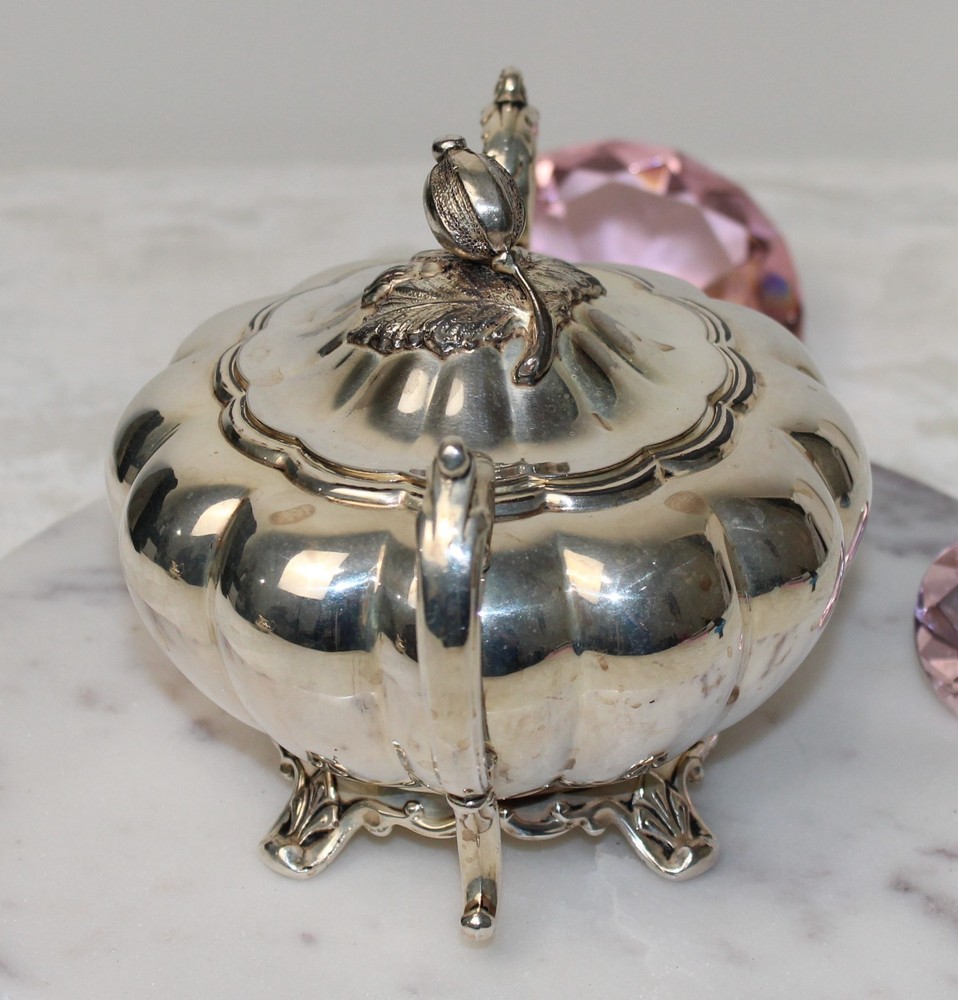 Vintage Community Melon Sheffield Design Silverplate Coffee Tea Set