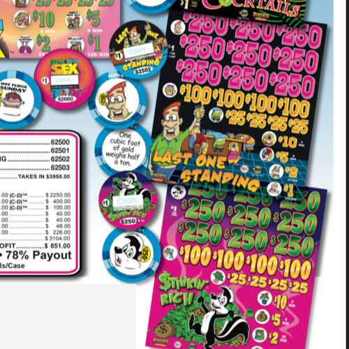 Pull Tab Tickets - Chips - Game - Last One Standing 62502 - 3,955 ct