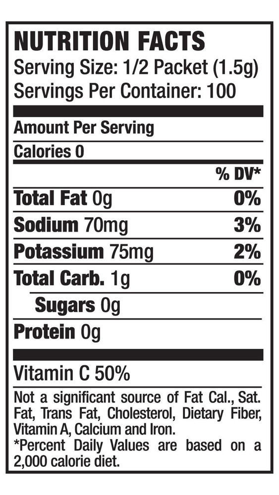 Powder Hydration Sticks, Zero Calorie, Performance Electrolyte Drink Mix, Sugar