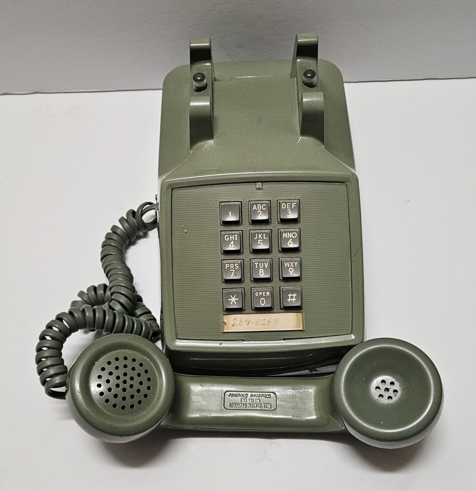 Vintage Red & Green BELL SYSTEM Pushbutton Telephones