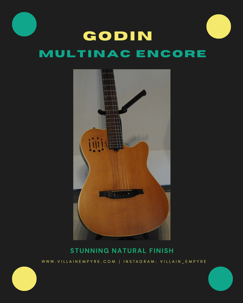 Godin Multiac Encore Natural – Made in Canada – Nylon String + Hardshell Case