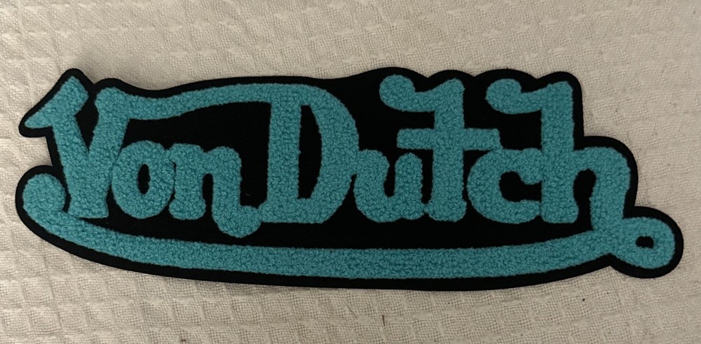 12” Iron On Von Dutch Patch Chenille