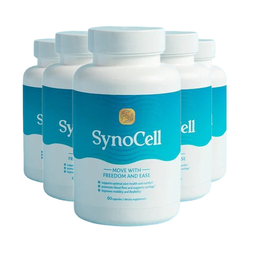 5-Pack Synocell Capsules – Back Neck and Joint Support Complex - 300 Caps