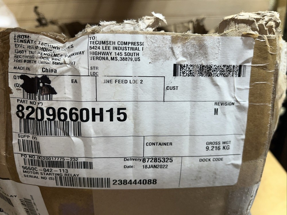 Klixon Compressor Relay 9660c-042-113 Current Starter refrigeration Dixie Narco