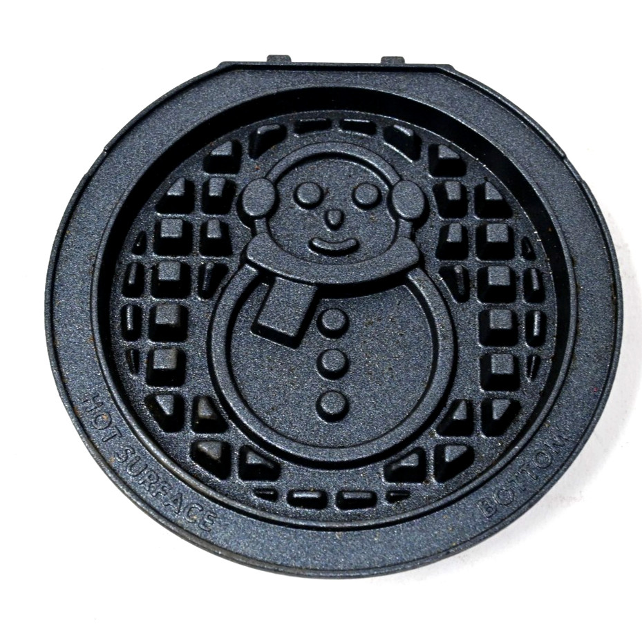 Dash Mini Maker Bottom Nonstick Waffle Plate Clover Snowman