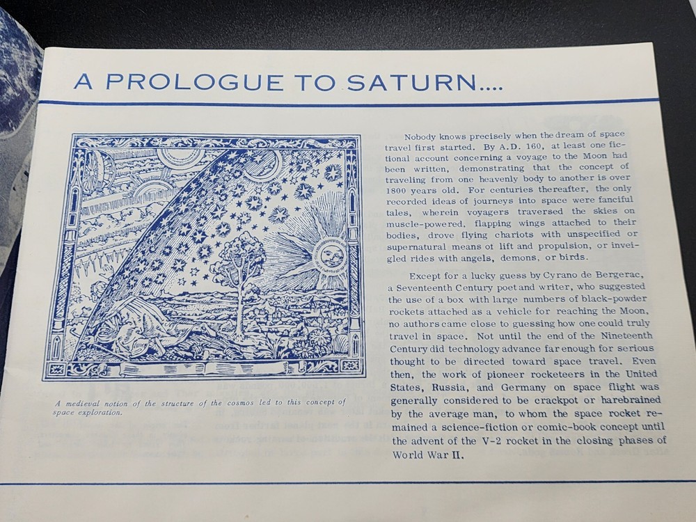 NASA APOLLO/SATURN I SUMMARY BOOKLET 1970'S