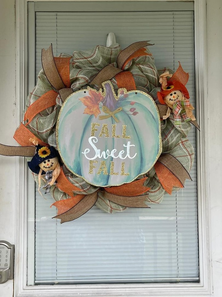 Handmade wreath - Wreath/Deco Mesh/Sweet Fall