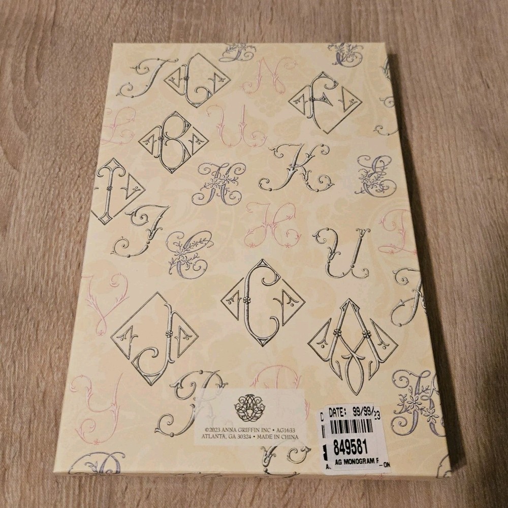 Anna Griffin Monogram, Rub On Transfers New
