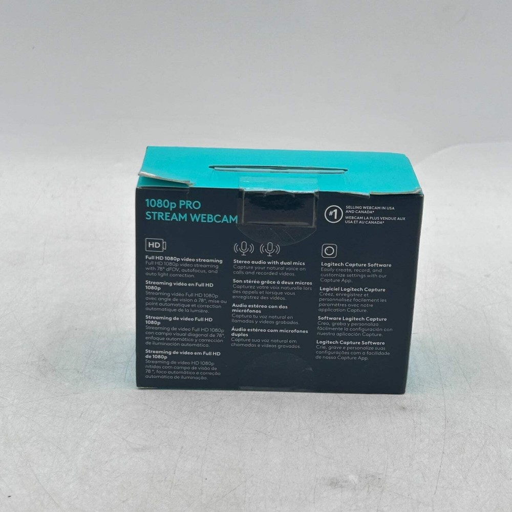 New Logitech 1080p PRO STREAM WEBCAM Webcam CP 05348