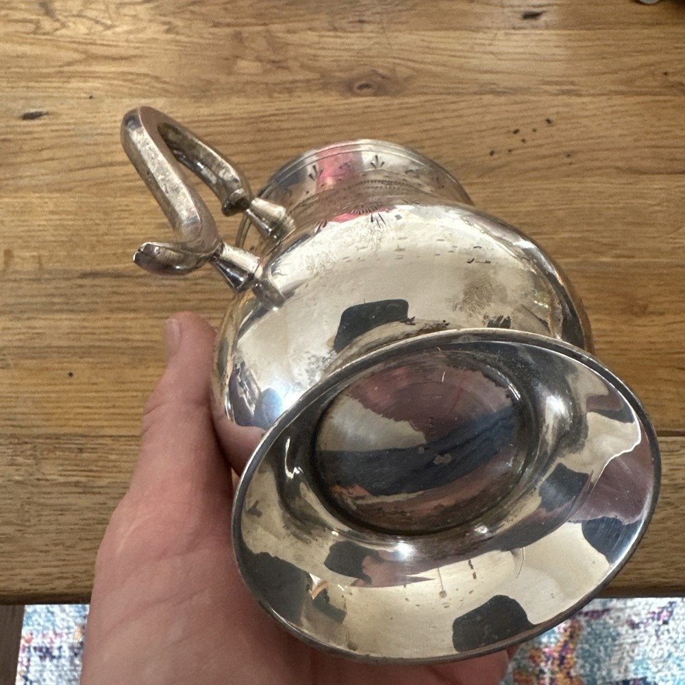 Antique Silver plated Tankard 3/4 Pint