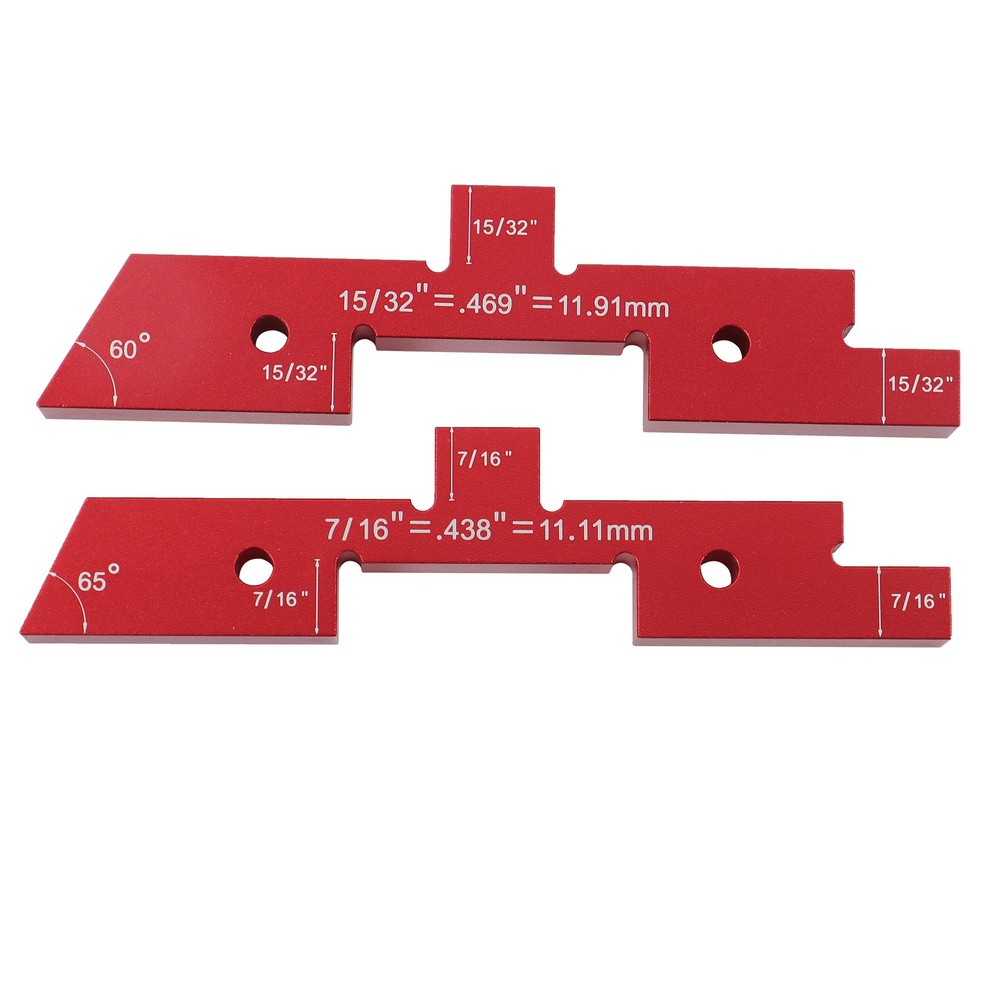 14 Pcs Setup Blocks Woodworking Precision Aluminum Router Table Setup Bars