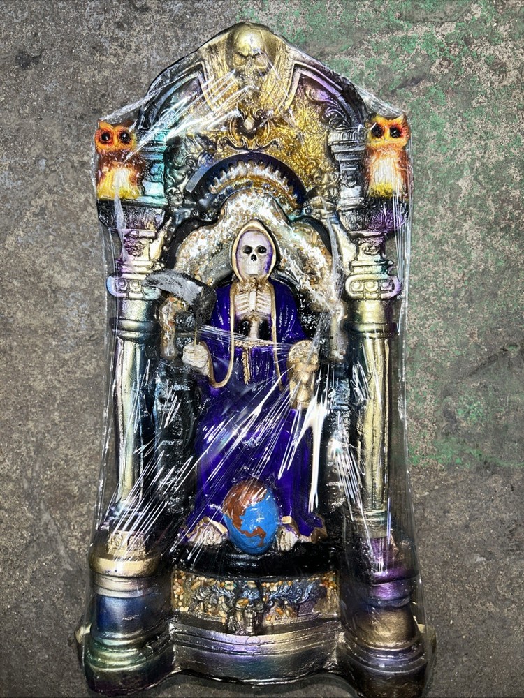 Santa Muerte In Trone Purple Fixed 14in
