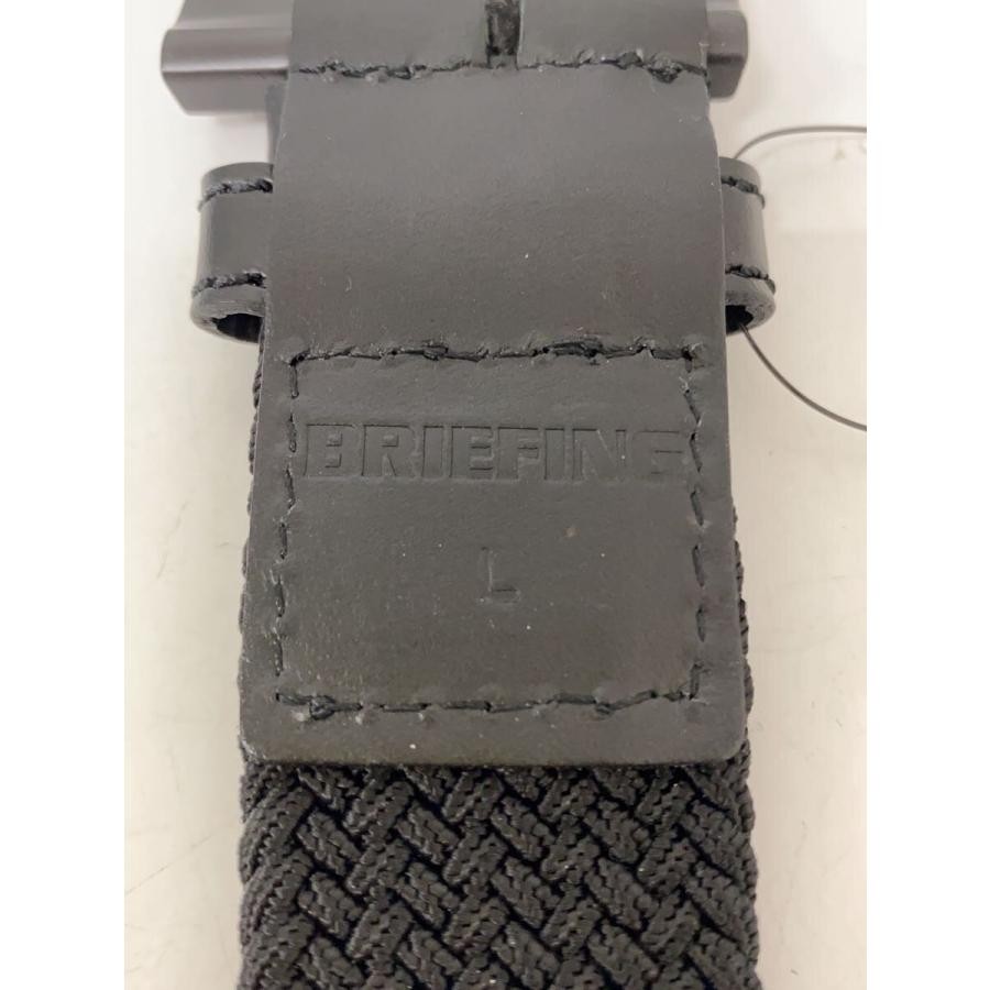 BRIEFING Belt, Black, Plain, Men's