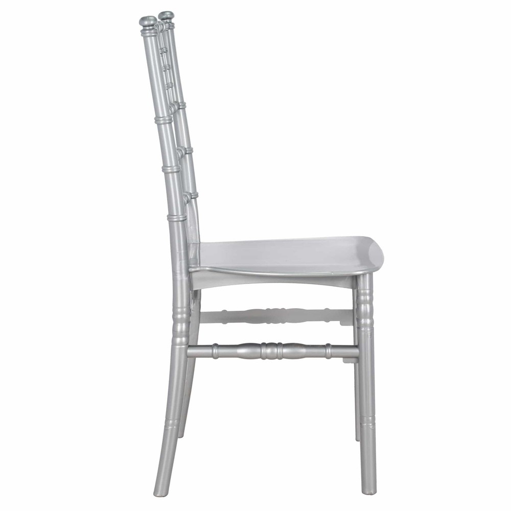 Silver BasicResin™ Chiavari Chair by Chivari