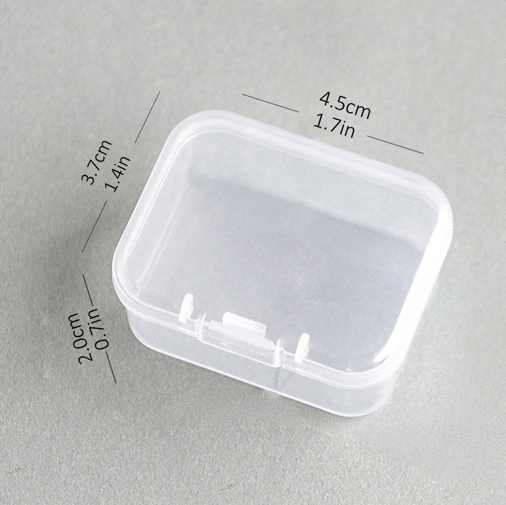 Dress My Craft Clear Storage Boxes 6/Pkg-Rectangular, 4.5x3.7cm