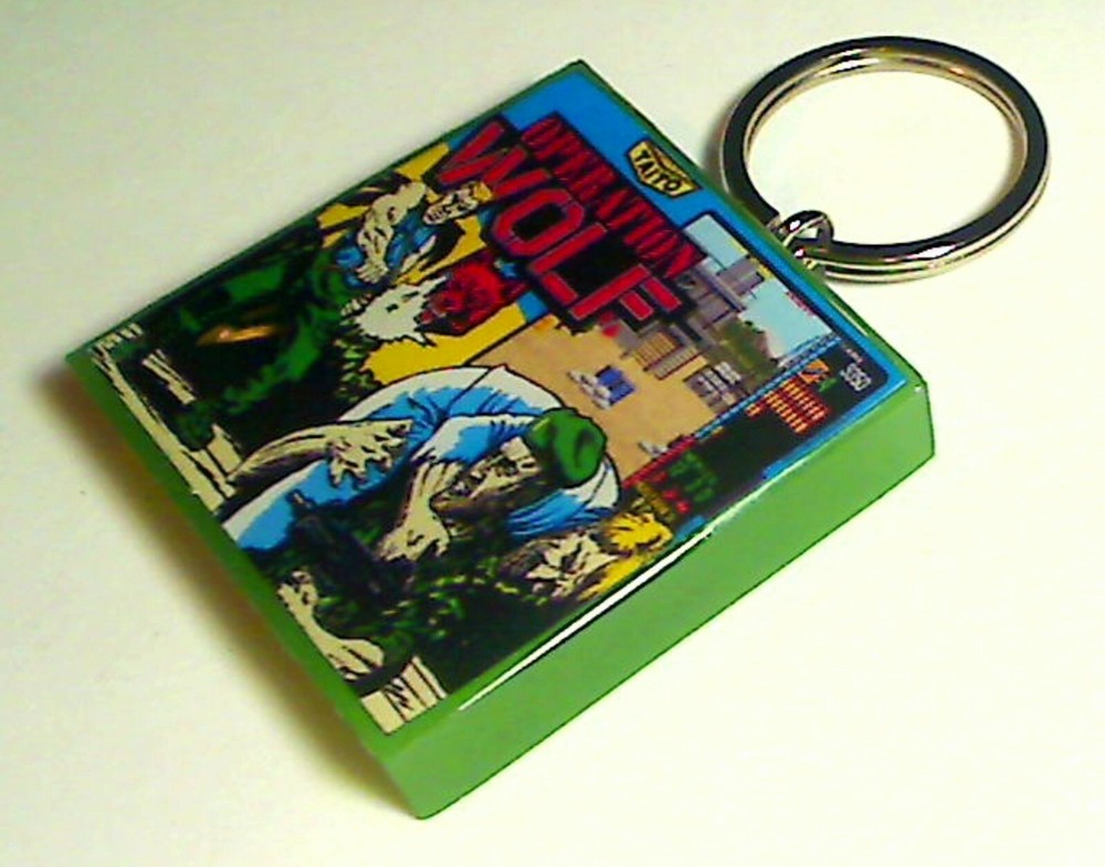 Operation Wolf Arcade Coin Door accessory Keychain